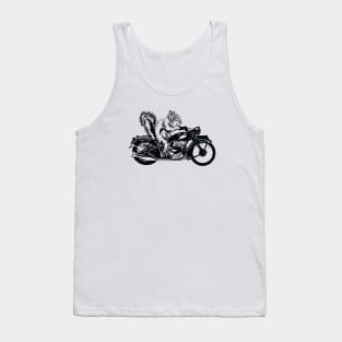 Squirrel Biker Design - For Squirrel Lovers Tank Top